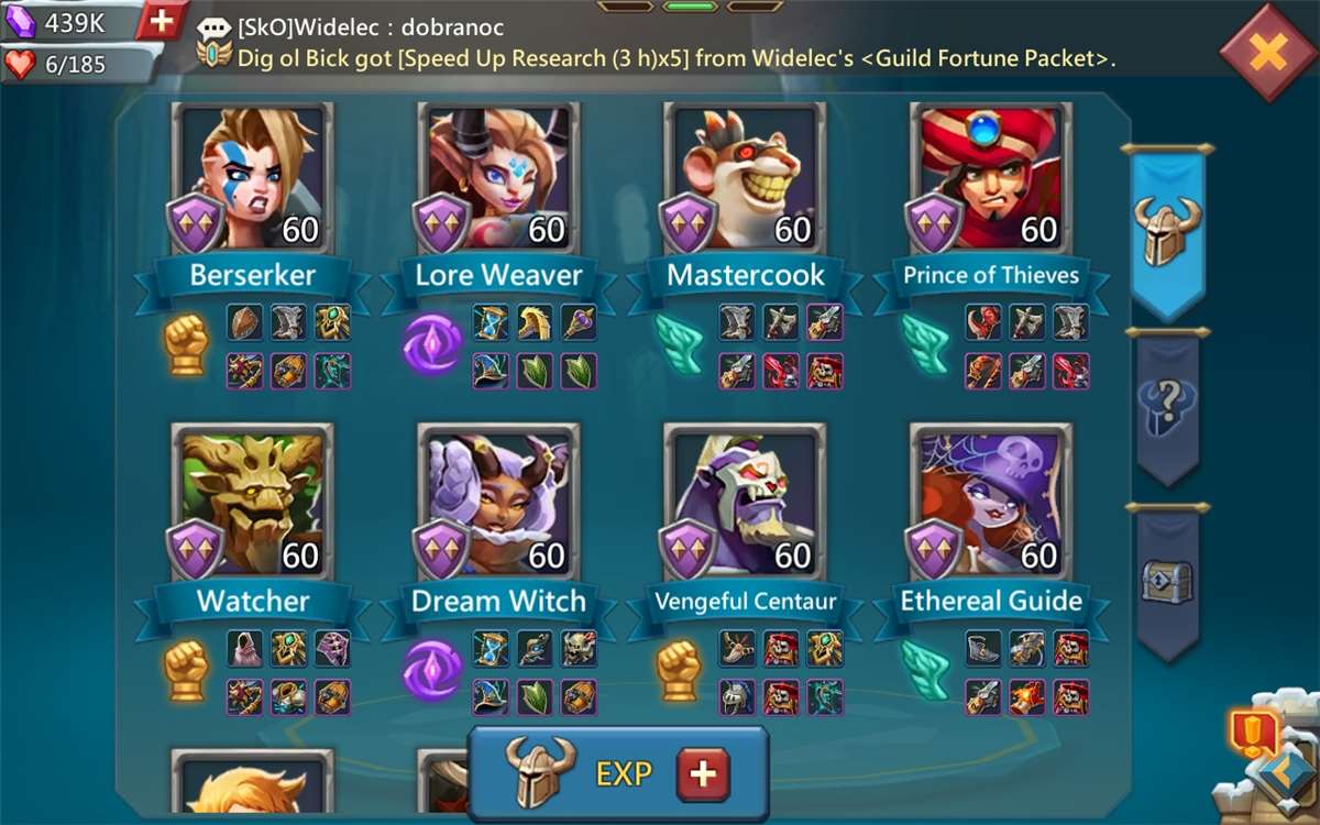 Game account sale Lords Mobile